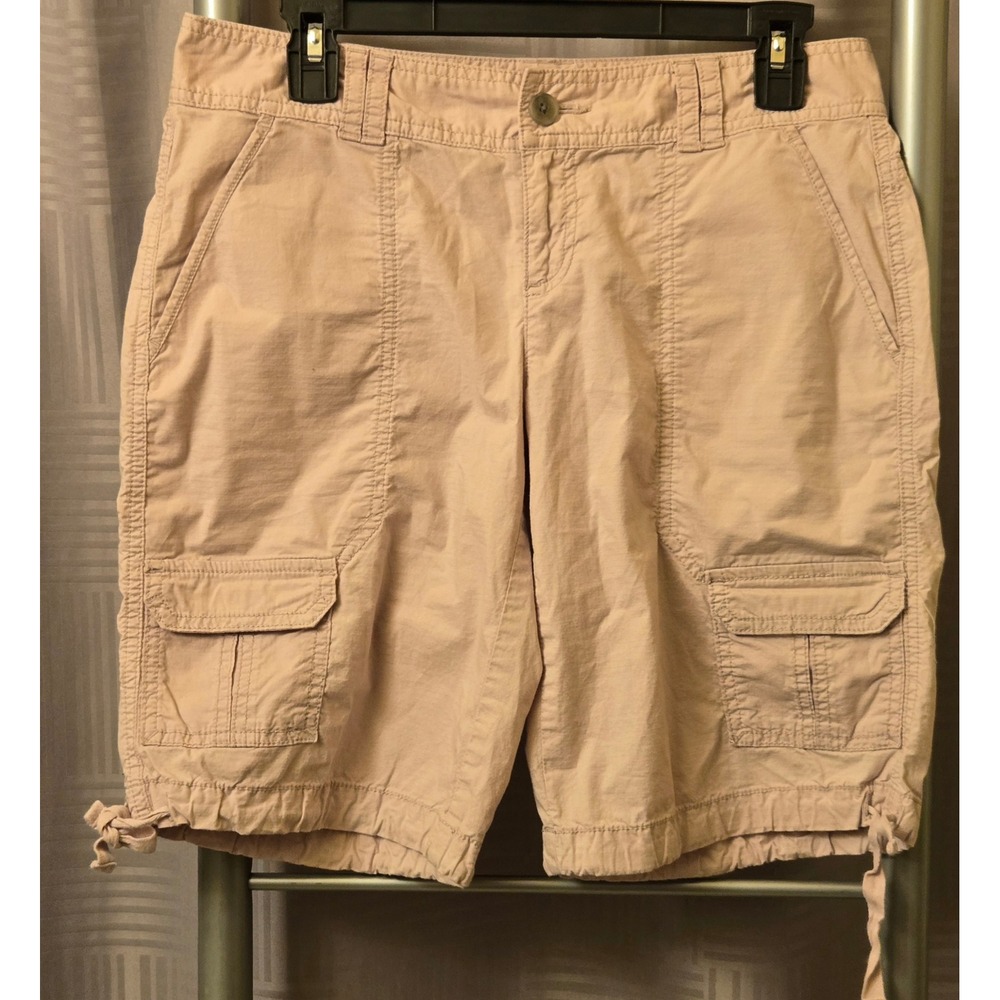 Ann Taylor LOFT‎ Marisa Pink Cargo Shorts Womens Size 2 Cotton Spandex 30x10